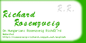 richard rosenzveig business card
